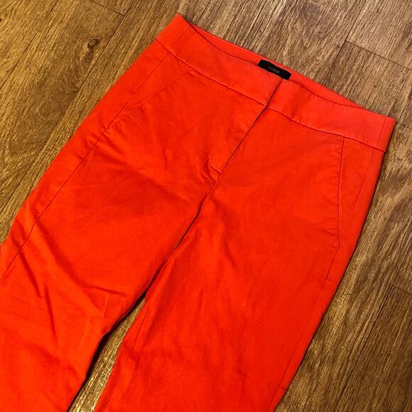 J. Crew Remi Pant in Grenadine Orange / Red Size 2 - Picture 3 of 10